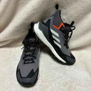 Adidas Womens Terrex Free Hiker 2.0 Gore Tex Hiking Shoes US 8.5 Gray‎ Boots
